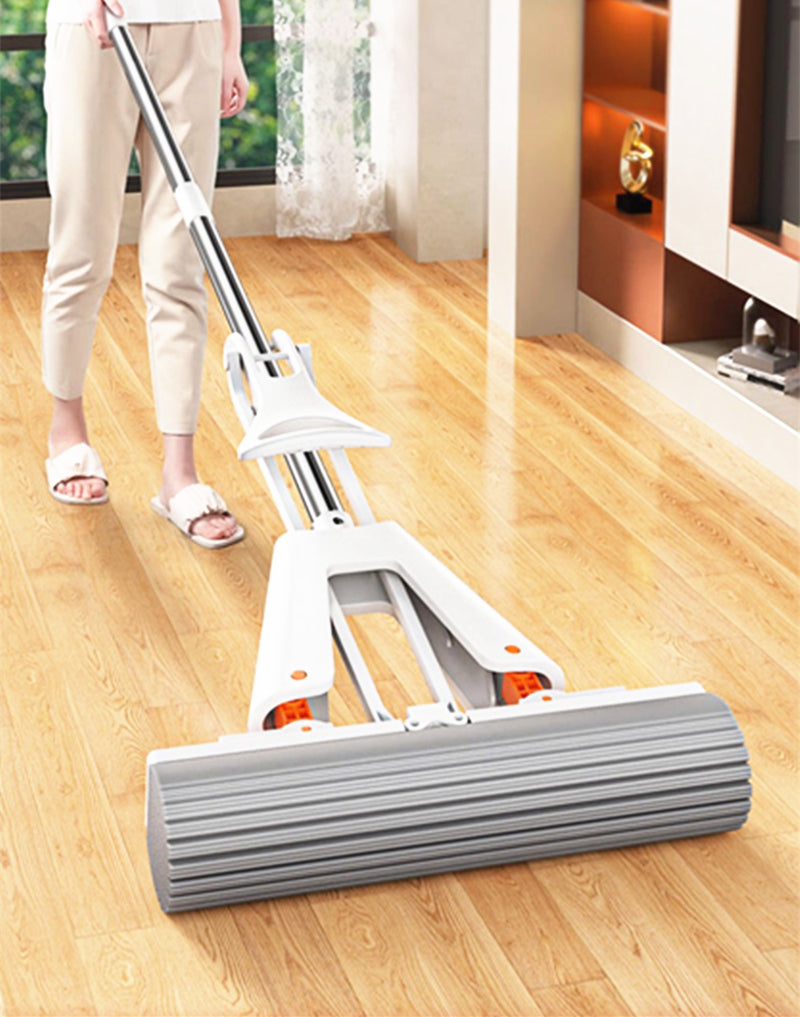 Mopă Ultra-Absorbantă cu Spumă – Stoarcere Automată și Practică 