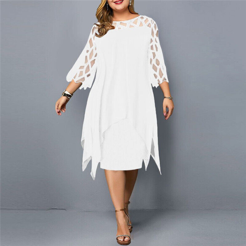 Blandine | Robe De Soirée Grande Taille – Style Élégant Et Ourlet Asymétrique