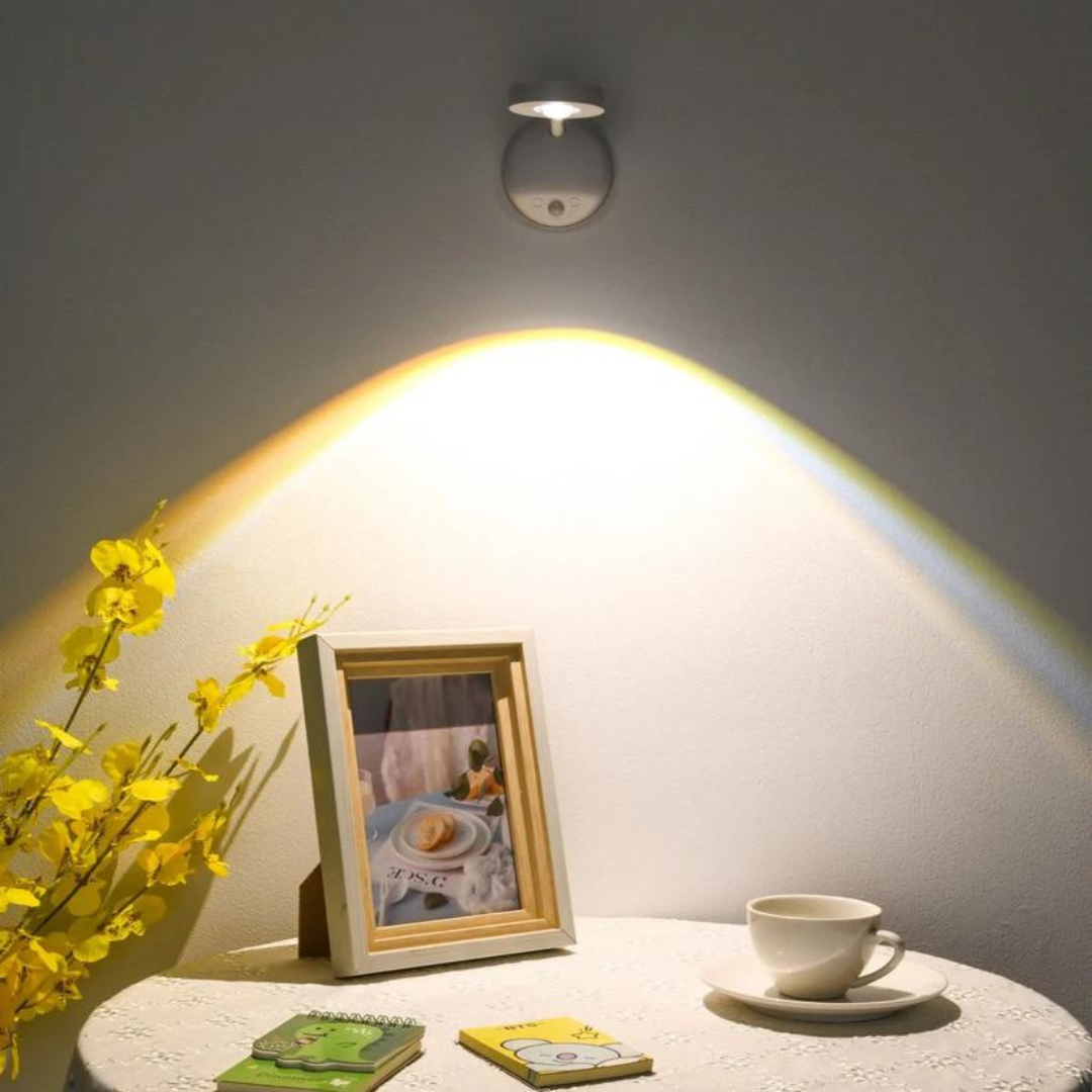 Lámpara de Pared Práctica – Sensor de Movimiento y Carga USB 