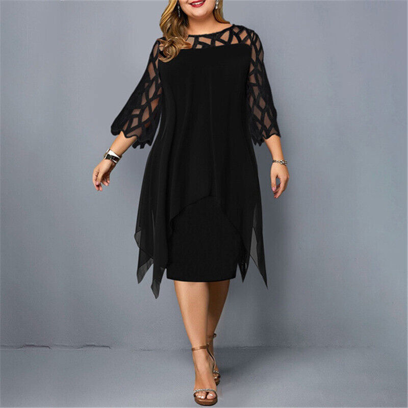Blandine | Robe De Soirée Grande Taille – Style Élégant Et Ourlet Asymétrique