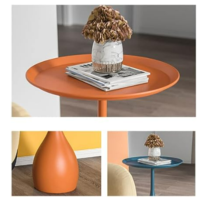 Mesa Redonda de Comedor – Estructura de Metal y Base Estable 
