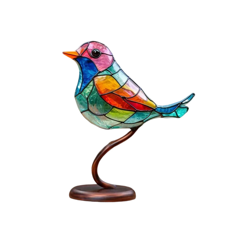 Decoratief Ornament – Vogels Geplaatst Op Een Tak 