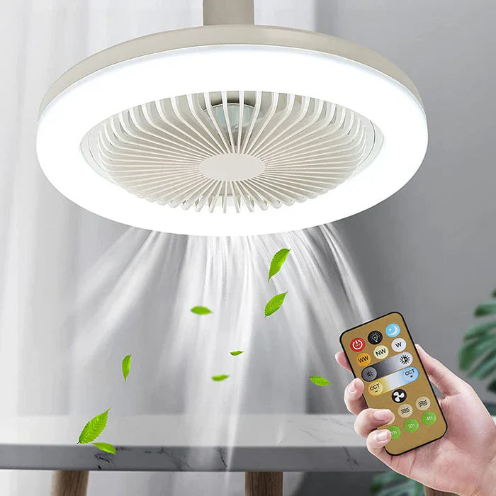 Ventilador de Teto Multifuncional – Circulação de Ar e Iluminação Integrada 