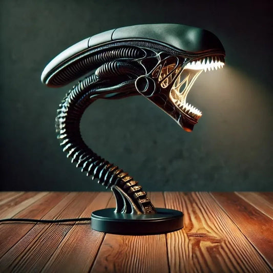 Lampa biurowa LED — Inspiracja ksenomorficzna 