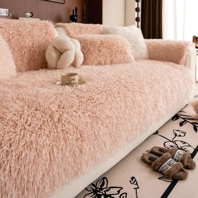 Zachte pluche Sofa Overtrek - Absoluut Comfort en Elegante Stijl