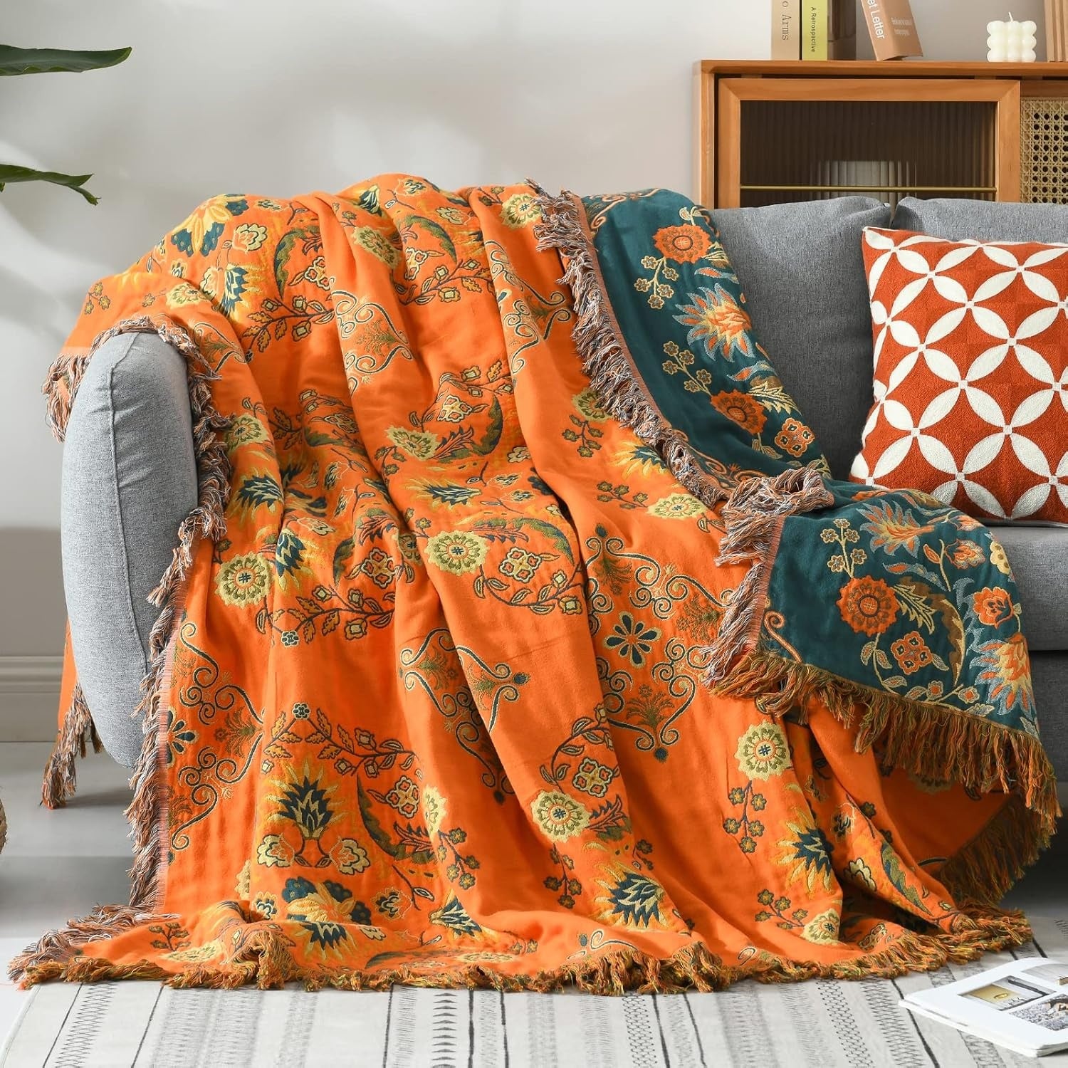 Plaid Réversible Marigold