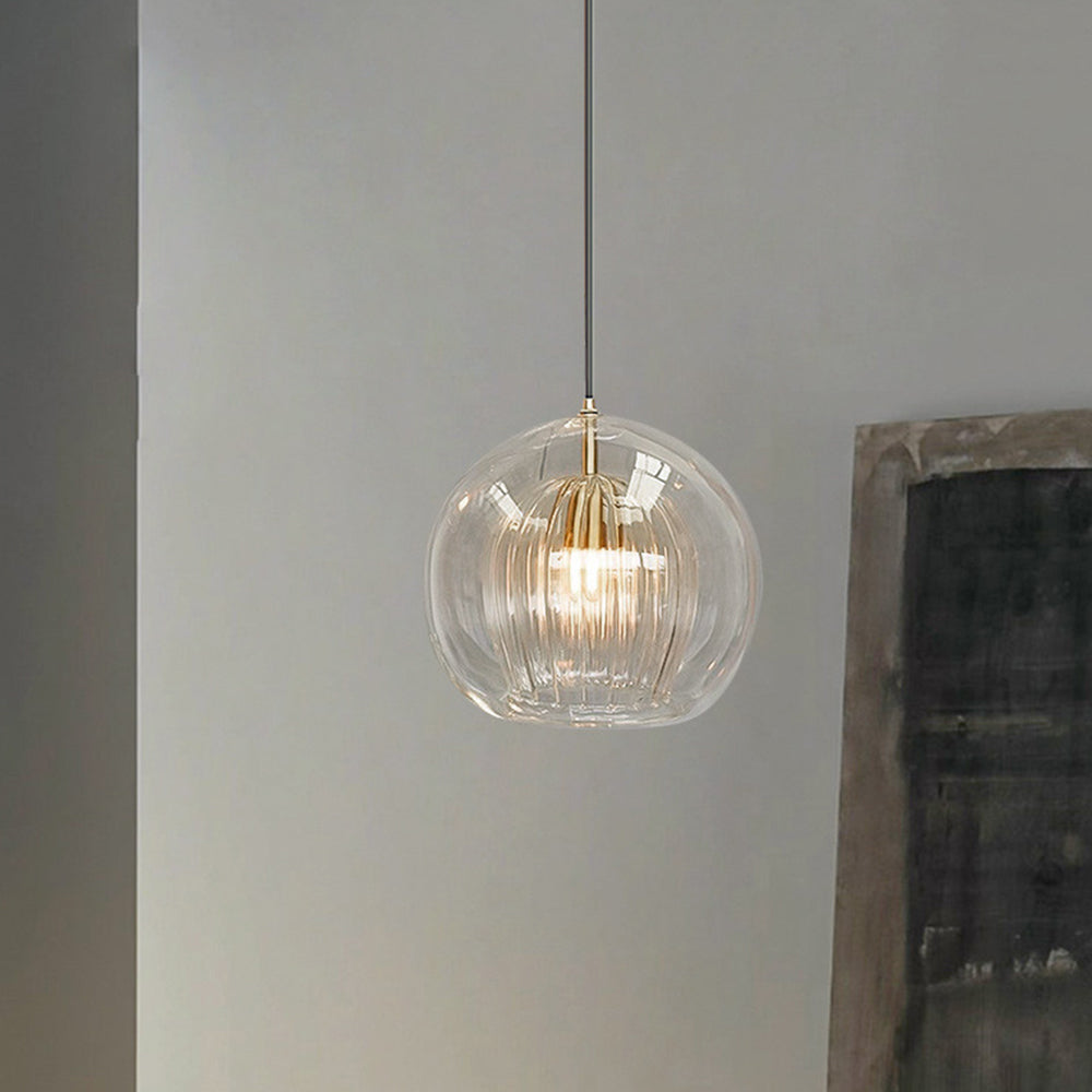 Lámpara Colgante De Vidrio Elegante Y Cálida – Estilo Y Refinamiento 